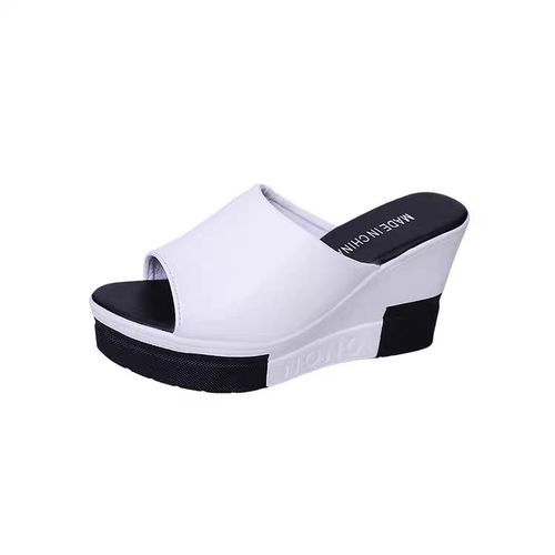 Women's Platform Heighten Wedge Sandals - White