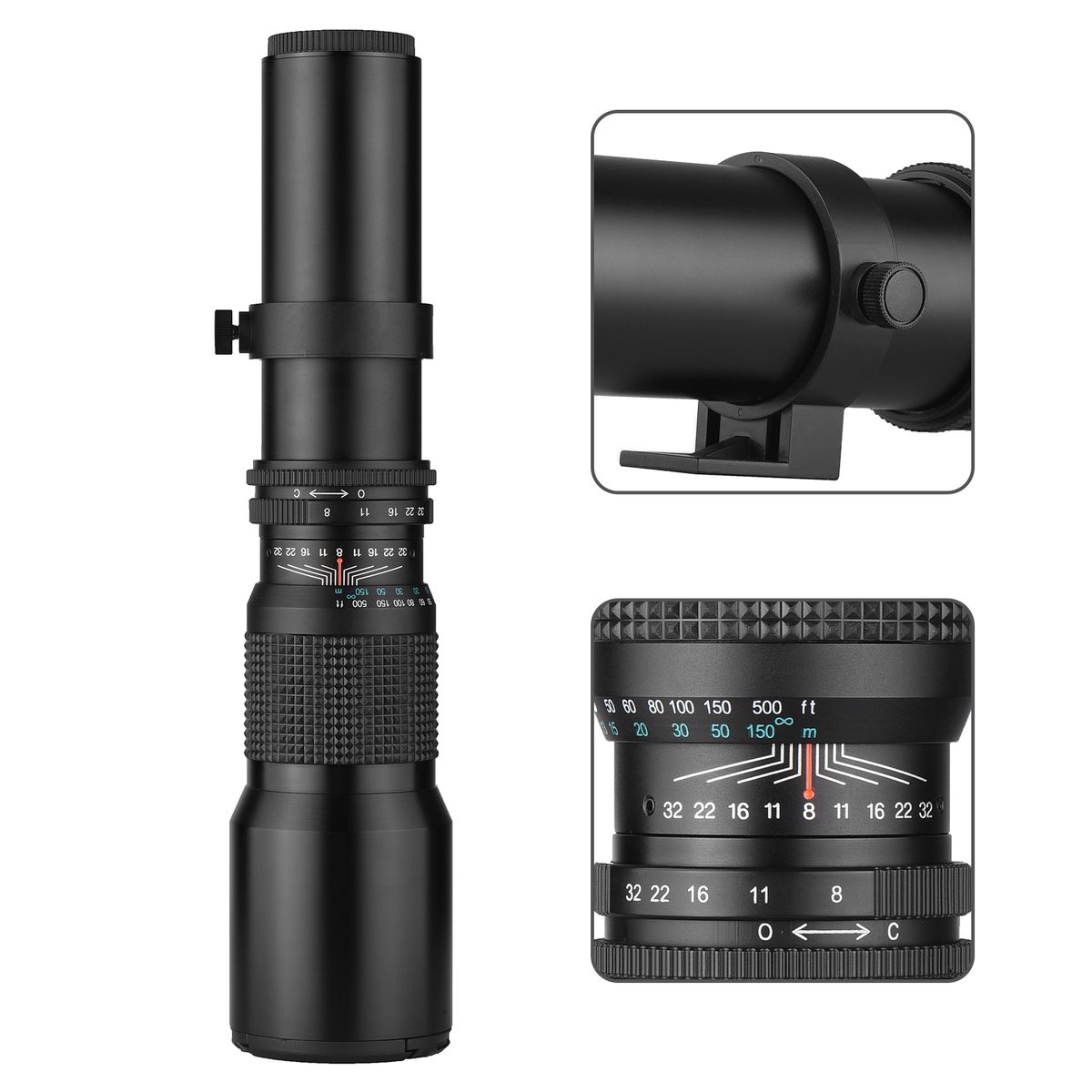 Andoer 500mm/ 1000mm F/8 Manual Focus Camera High Power