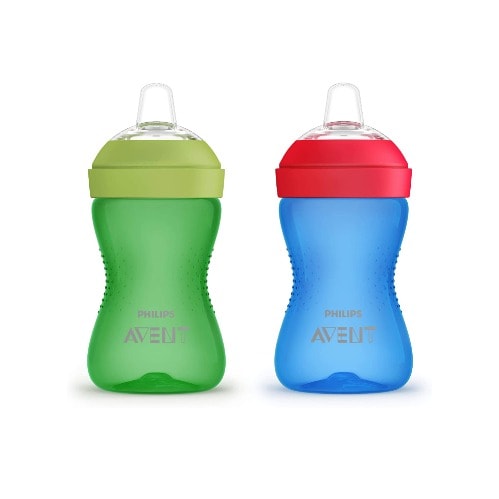 My Grippy Spout Cup With Soft And Leak Proof Design - Green/blue - 10oz  - 2Pieces