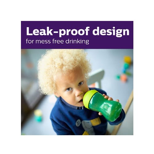 My Grippy Spout Cup With Soft And Leak Proof Design - Green/blue - 10oz  - 2Pieces