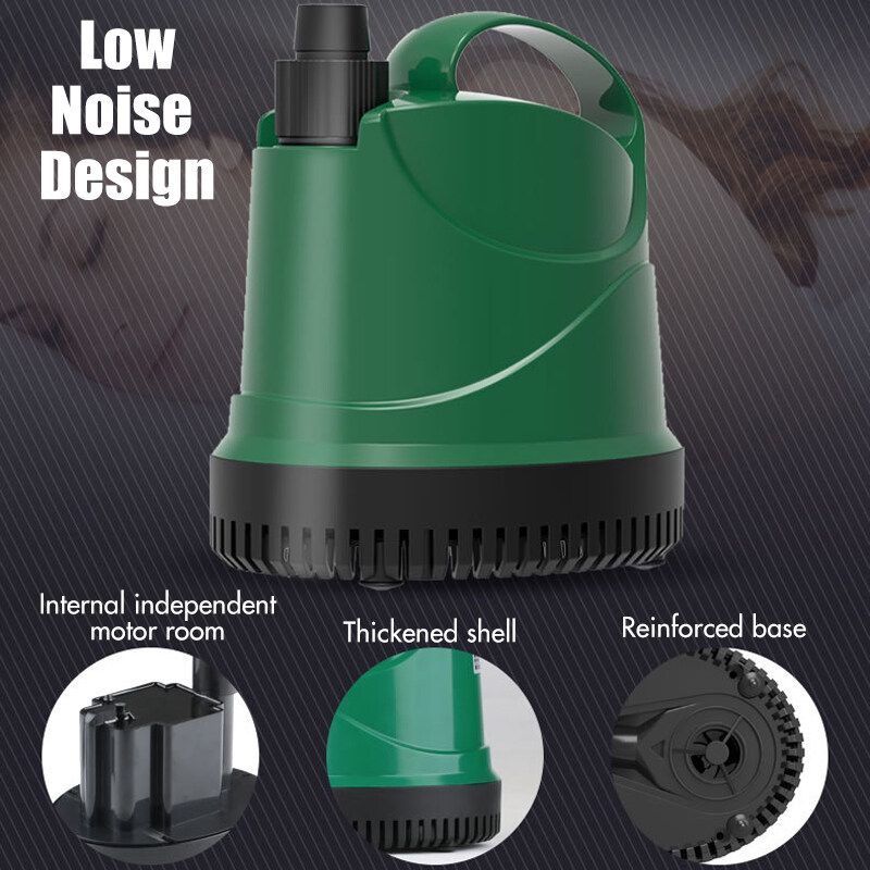 220V 15/20/40/55/80/130W 4500L/H Submersible Water Pump Saving For Aquarium Fish Tank New Lgp-1000l Bottom Suction Pump 15W   12mm Water Pipe 2m Null
