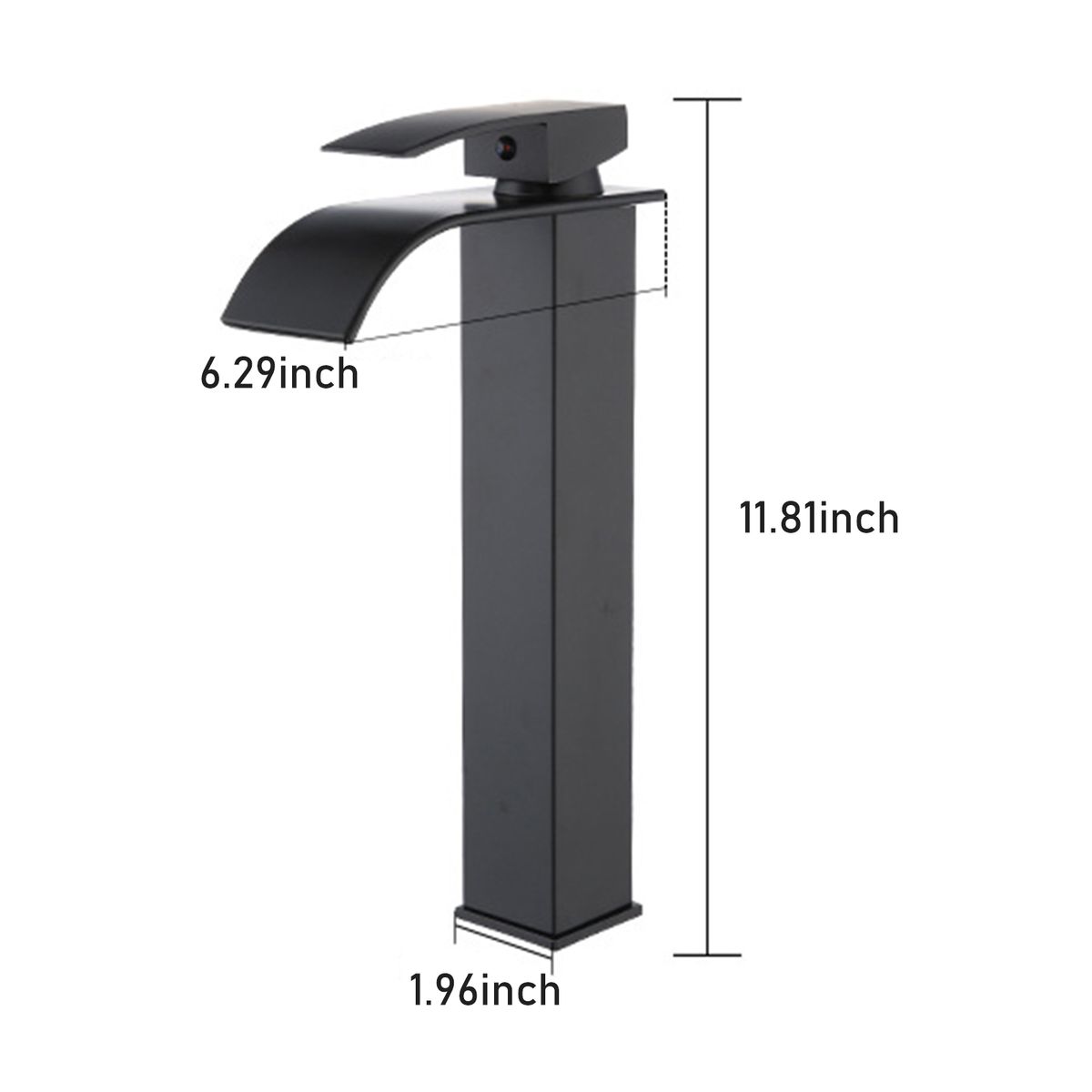 Waterfall Faucet Bathroom Sink Faucet Brass Basin Water Tap
