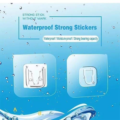 Double-sided Adhesive Wall Hooks - 6pieces