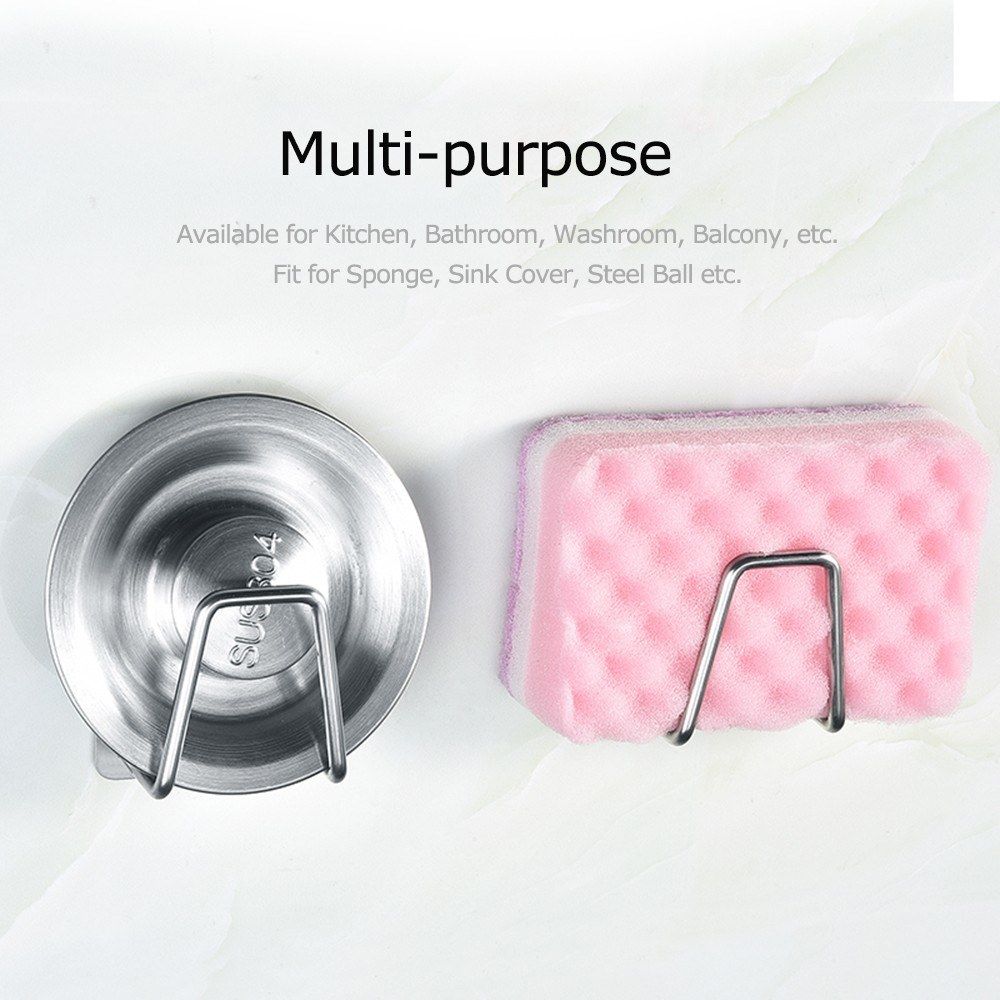 Sponge Holder For Kitchen Sink Adhensive Sink Caddy For