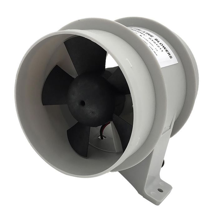 Marine 4" In-Line Bilge  Blower 12Volt Water Resistant White Suit Boat