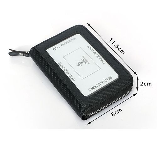 Men Women PU Leather Business Card Purse Coin Wallet