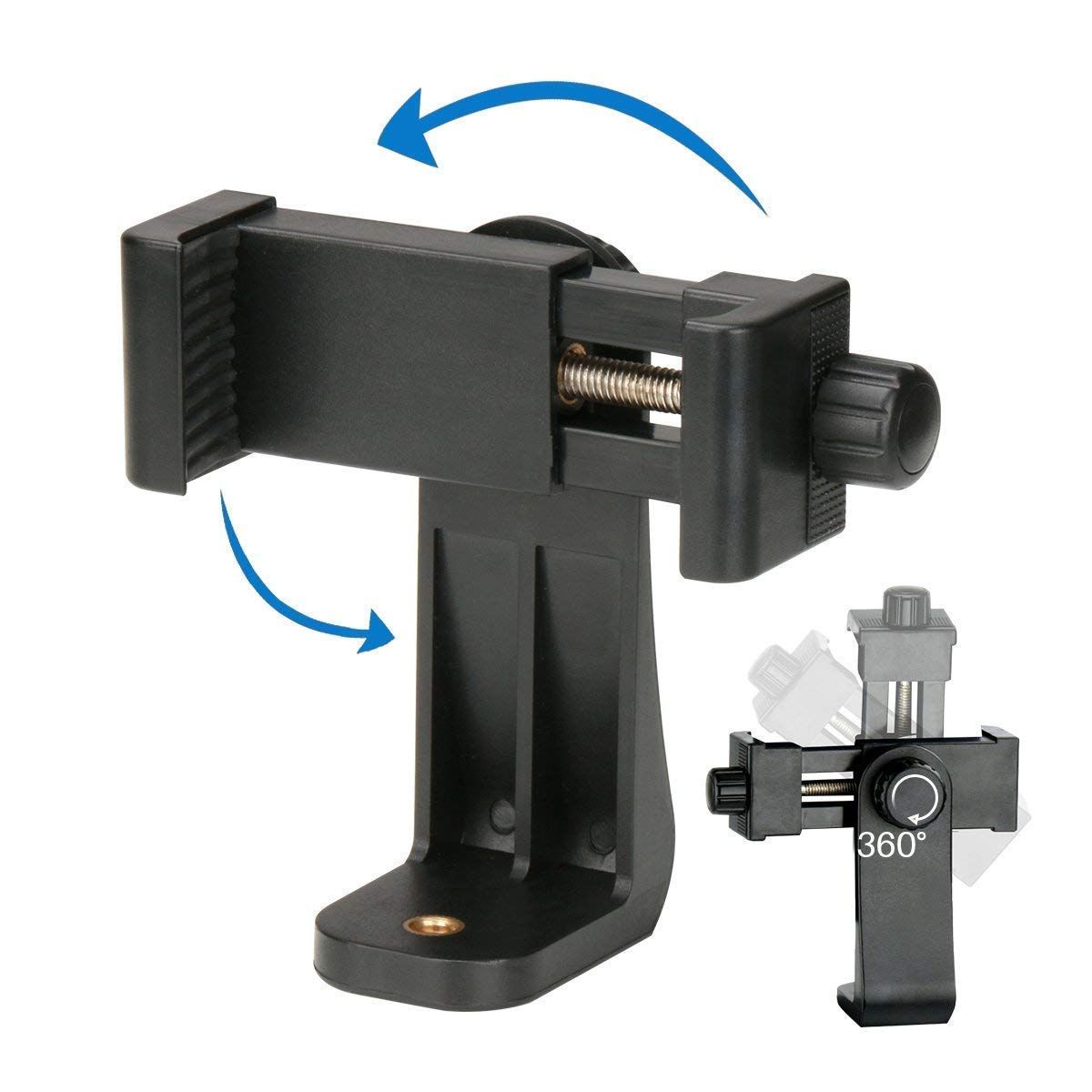 360 Degree Mobile Holder Mount Bracket For Tripod