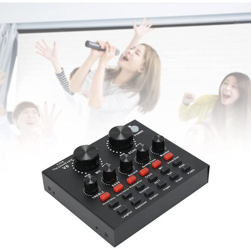 Bluetooth V8 Live Sound Card With 12 Sound Effects.For Phone/Computer PC/Music Recording