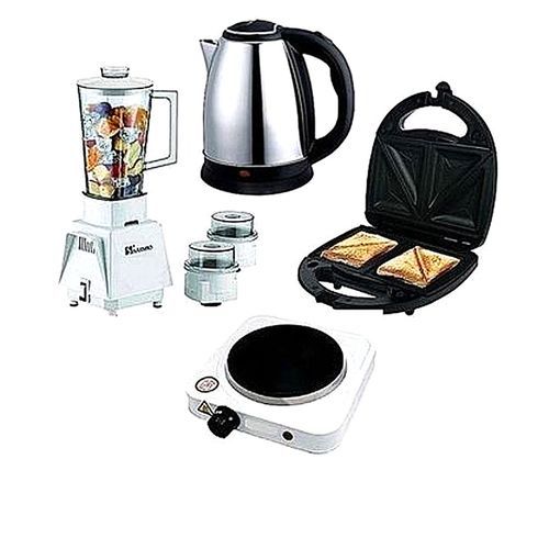 Blender + Electric Cooker + Electric Kettle + Toaster