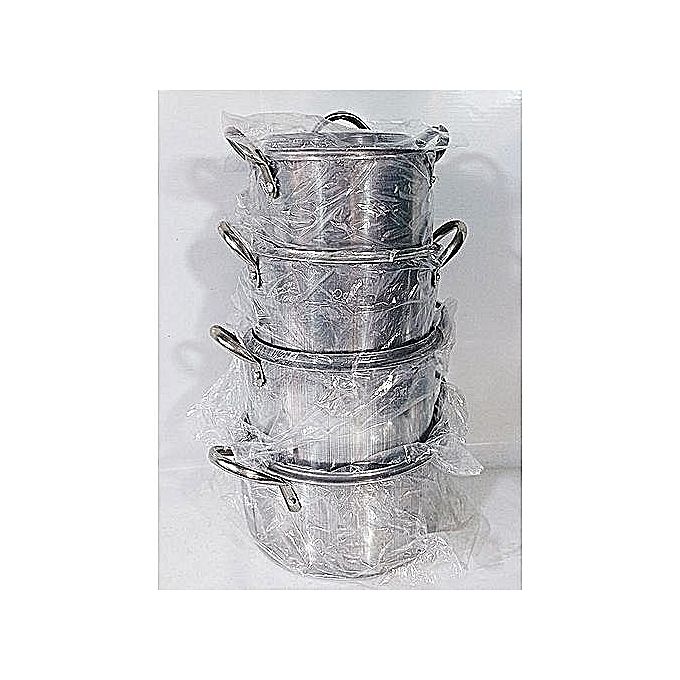 Economy Bundle-4set Of Pot,1kettle,1frying Pan,1set Of Non Stick Spoon,1set Of Knife,1set Of Spoon,5kg Cylinder( )