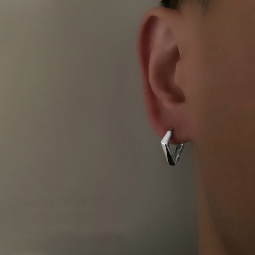 Geometric Niche Earrings Male Ear Hoop Female Golden Personality Ear Jewelry