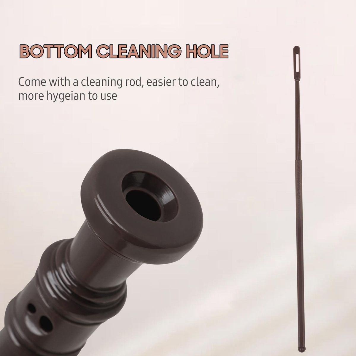 J32 ABS Soprano Descant Recorder German Style 8 Holes G Key Fingering Recorder Instrument with Cleaning Rod for Kids Adults