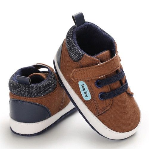 Toddler Boys High Top Soft Bottom Shoes/brown