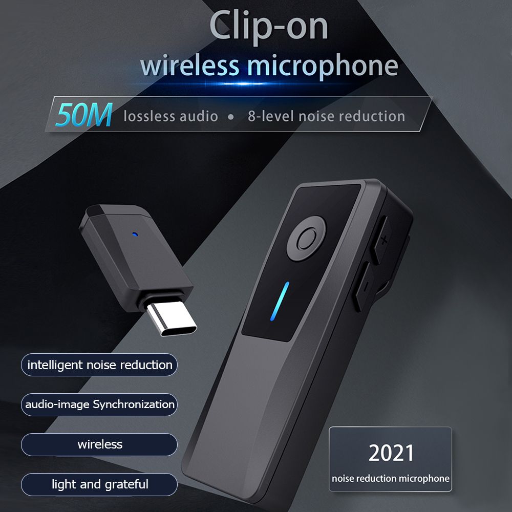 2.4G Mini Clip-on Wireless Microphone System Plug And Play