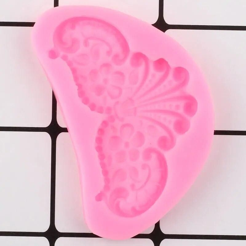 Mirror Image Medallion Baroque Relief Border Silicone Mold 3D Frame Fondant Cake Decorating Tools Candy Chocolate Gumpaste Mould