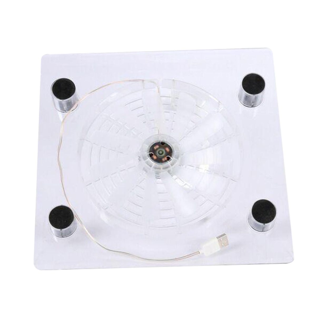 Laptop Cooling Pad RGB LED Light Fan Cooler Stand USB Cooler Mat