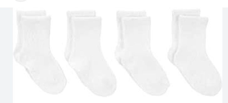 4 In 1 Baby Girls And Boys Socks- WHITE