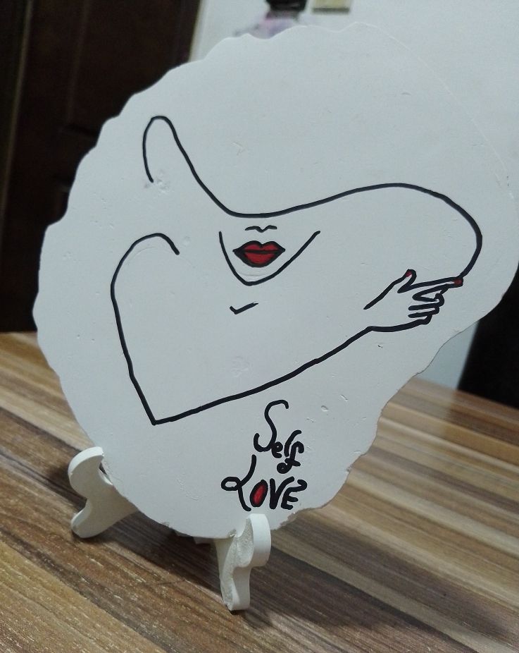 SELF-LOVE Frame And Stand Home Decor