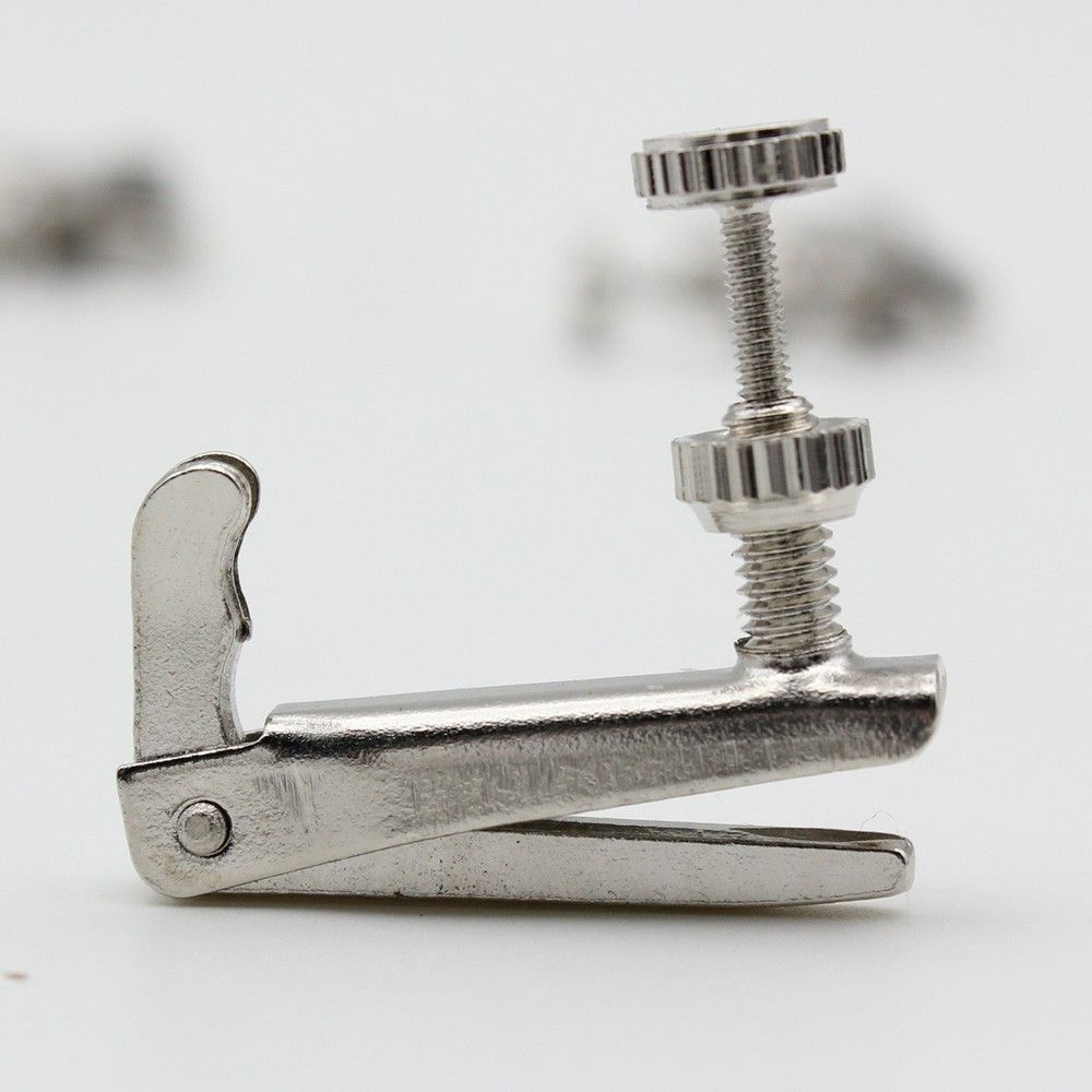 4pcs Violin Fine Tuner Adjuster Copper Nickel Alloy Silver
