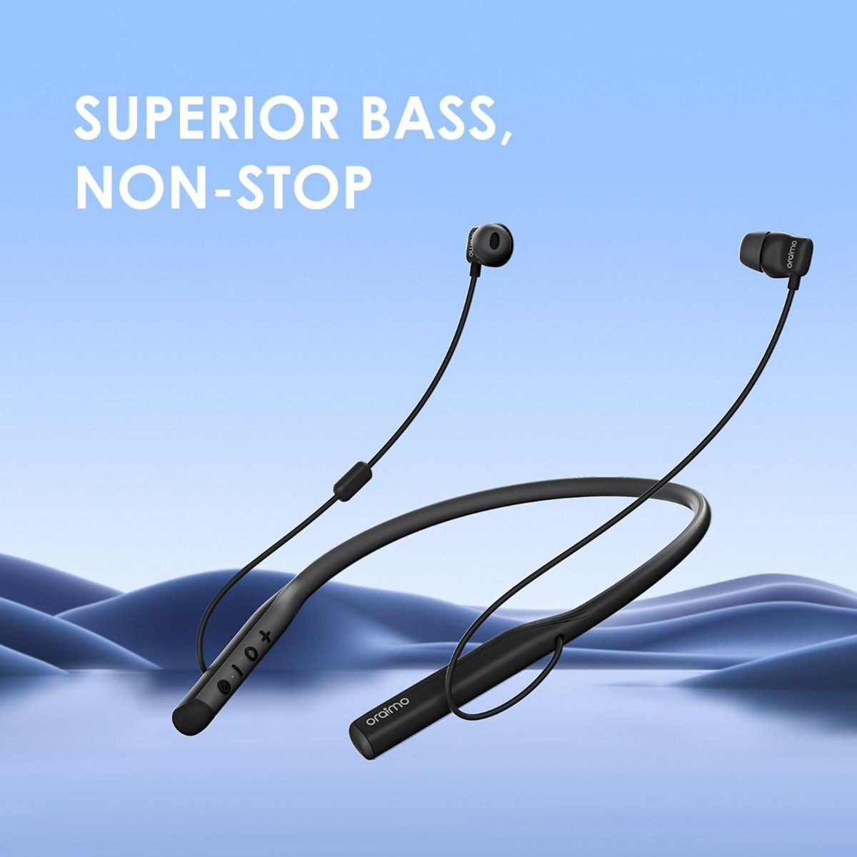 Oraimo Necklace 4 Dual EQ Multiple Connection 50-hr playtime Quick Charge Neckband Earphone OEB-E50D