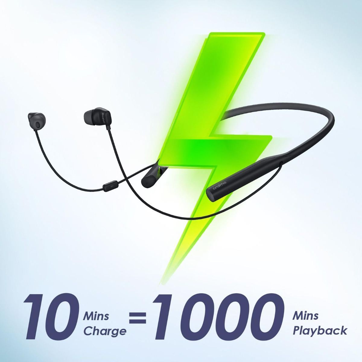 Oraimo Necklace 4 Dual EQ Multiple Connection 50-hr playtime Quick Charge Neckband Earphone OEB-E50D