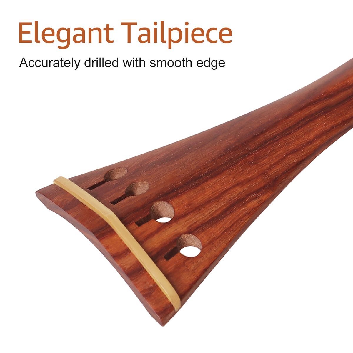 4/4 Violin Accessory Parts Set Red Solid Wood With Tailpiece