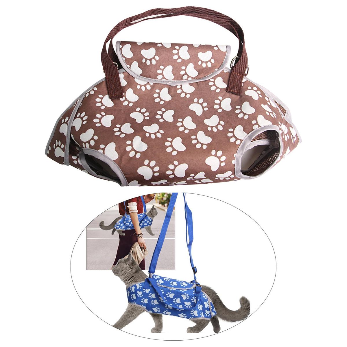 Travel Shoulder Bag Traveling Kennel Handbag  Brown M