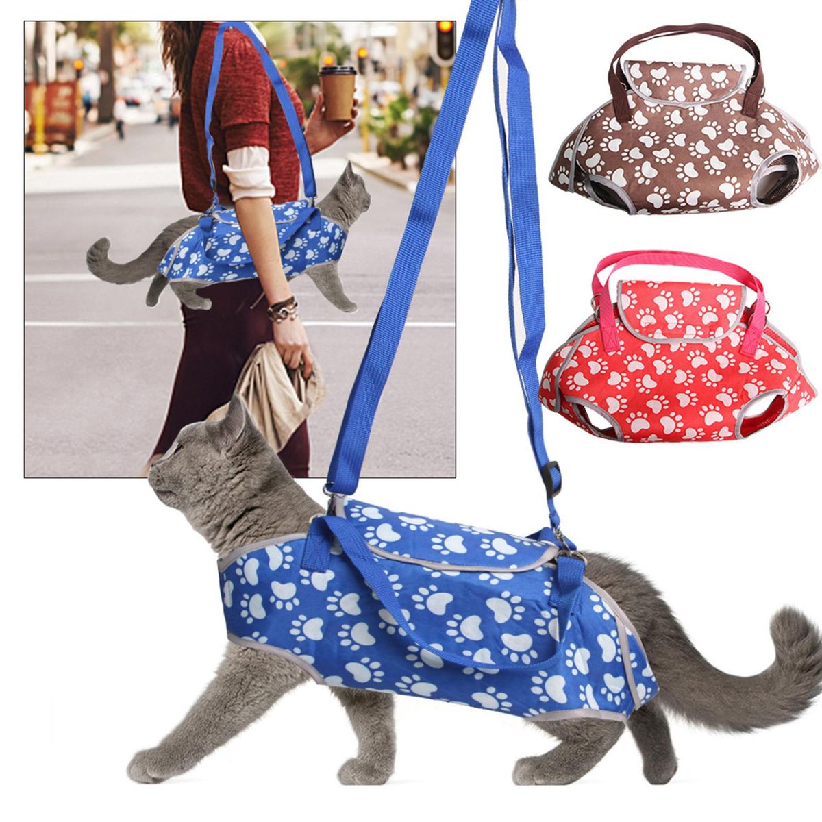 Travel Shoulder Bag Traveling Kennel Handbag  Brown M