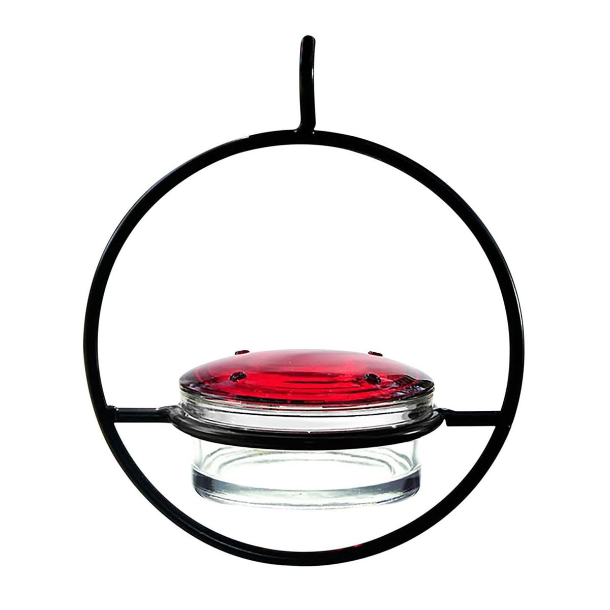 Bird Feeder with Outer Perch Ring Exquisite Hanging Hummingbird Feeder Black