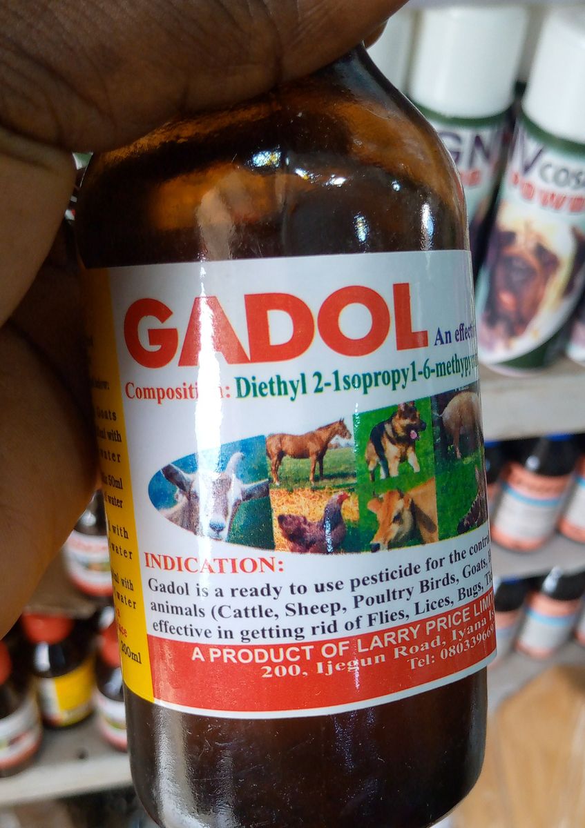 Gadol Pesticide For Lice, Flies, Bugs And Ticks