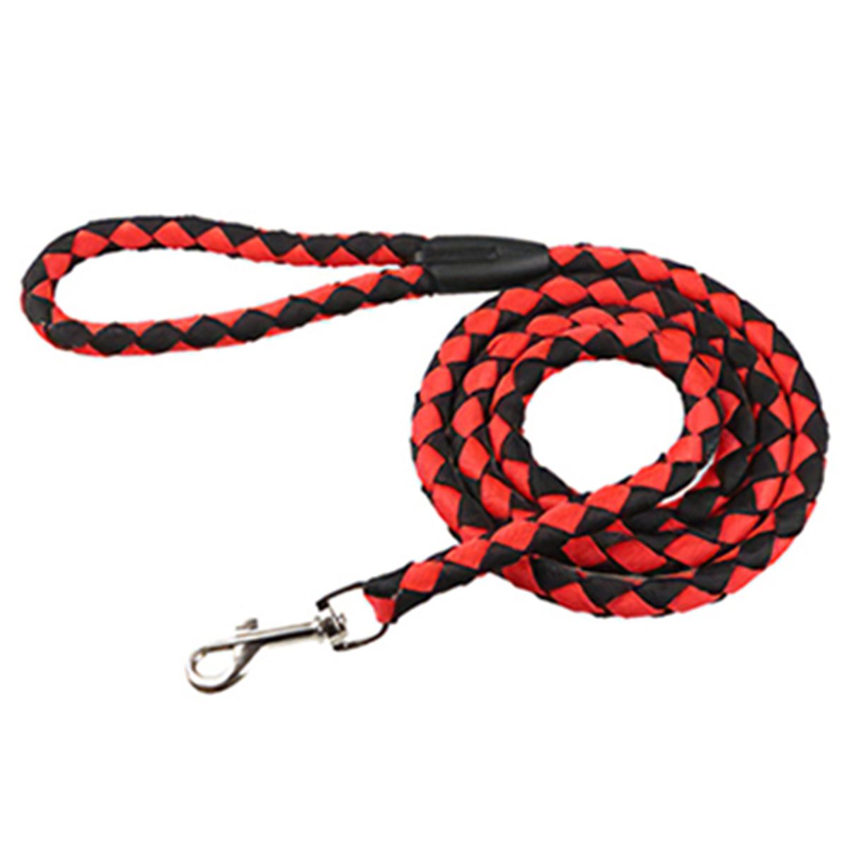 Nylon Dog Leash 5ft Long Walking Dog Rope Metal Clasp Dog