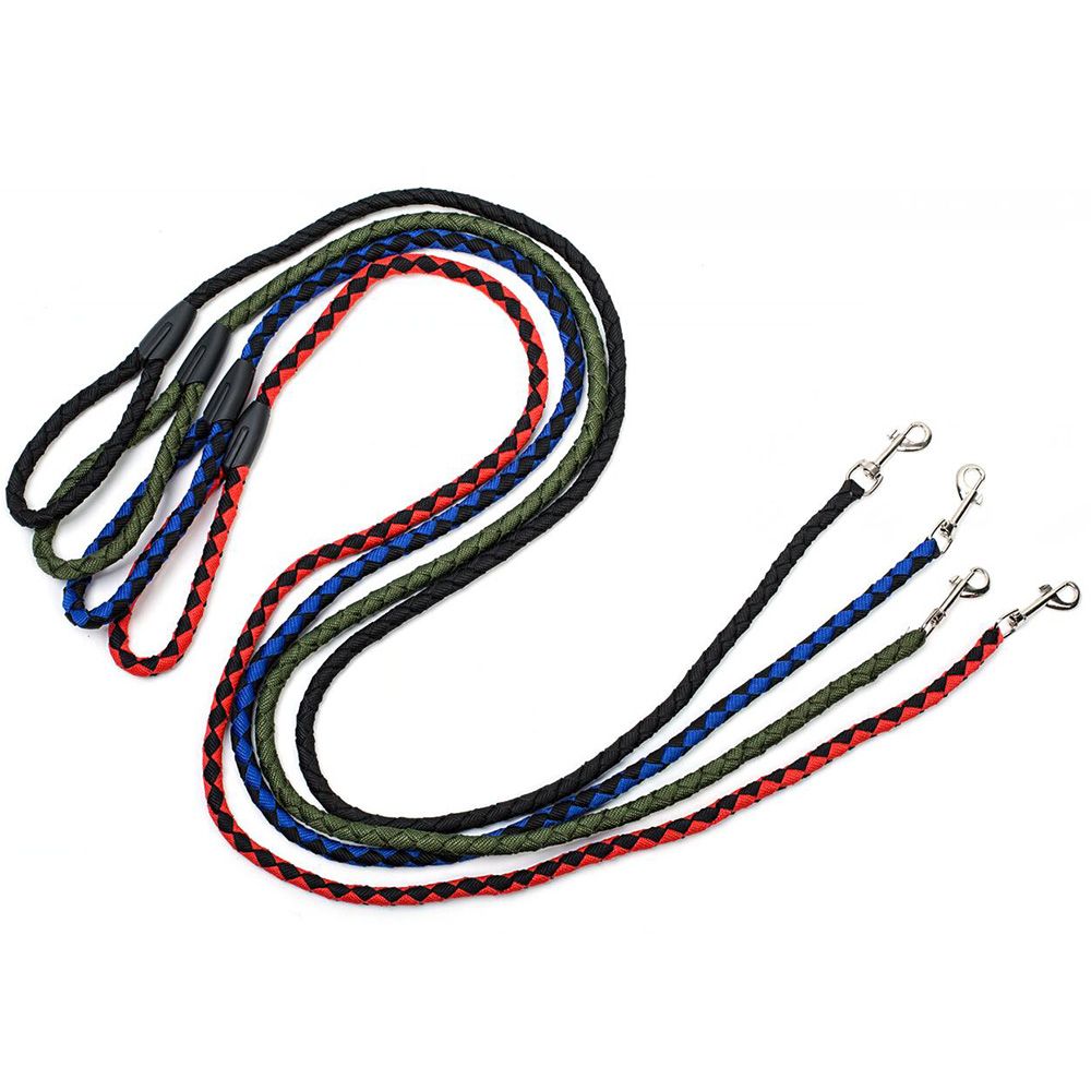 Nylon Dog Leash 5ft Long Walking Dog Rope Metal Clasp Dog