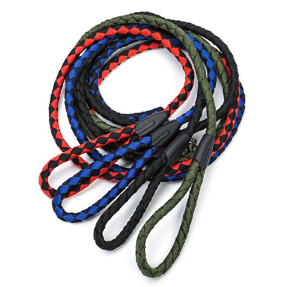Nylon Dog Leash 5ft Long Walking Dog Rope Metal Clasp Dog
