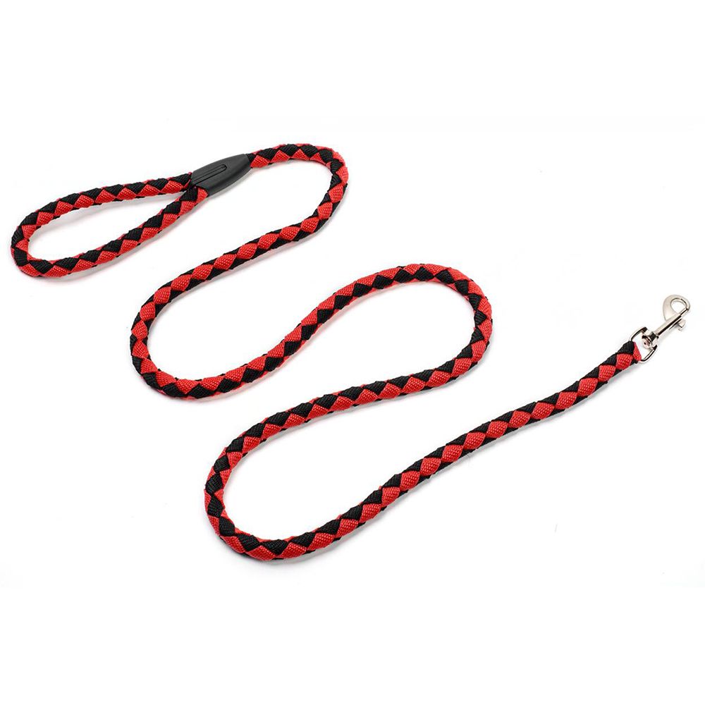 Nylon Dog Leash 5ft Long Walking Dog Rope Metal Clasp Dog