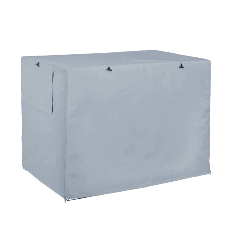 Dog Kennel House Cover Pet Dog Cage Cover Dustproof Waterproof Kennel Set Outdoor Foldable Small Medium Large Dog Cage Accessory-gray