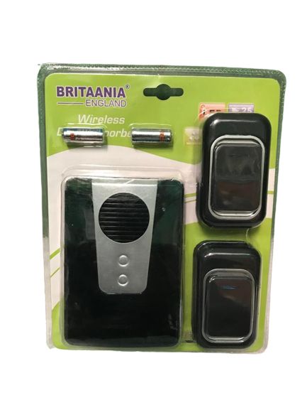 BRITAANIA ENGLAND WIRELESS DOORBELLS WITH BATTERIES