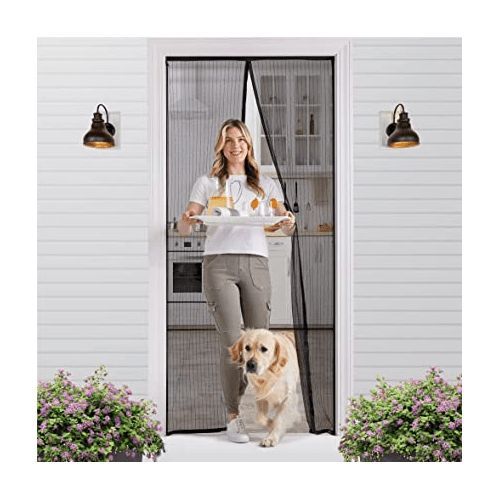 MAGNETIC SCREEN DOOR KEEPS OUT MOSQUITO & BUGS 83 X 19.5