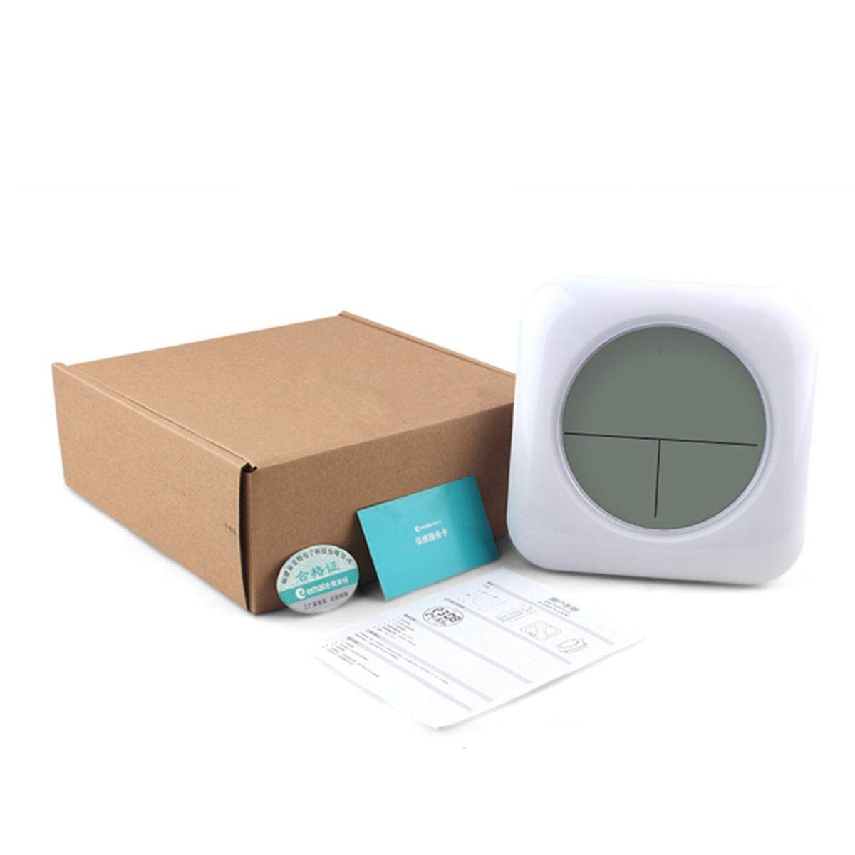 Digital Wall Clock Large Waterproof Temperature Humidity Display Bathroom