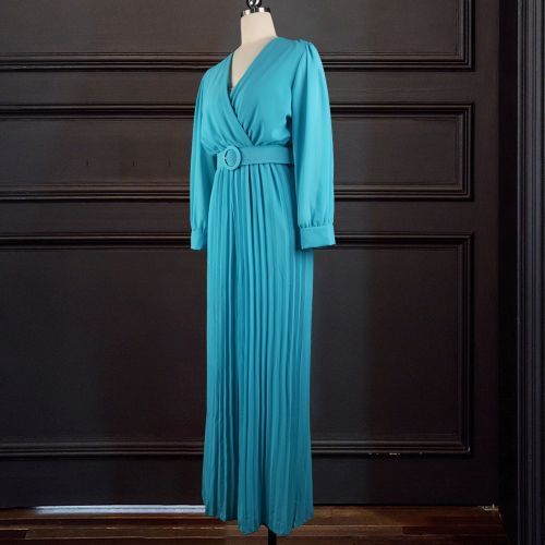Women Loose Long Sleeve Wide Leg Jumpsuit Blue