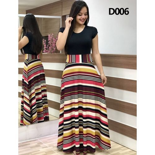Women Polka Dot Print Patchwork Long Dress Summer Casual Short Sleeve O-Neck High Waist Robe Boho Beach Maxi Sundress Vintage