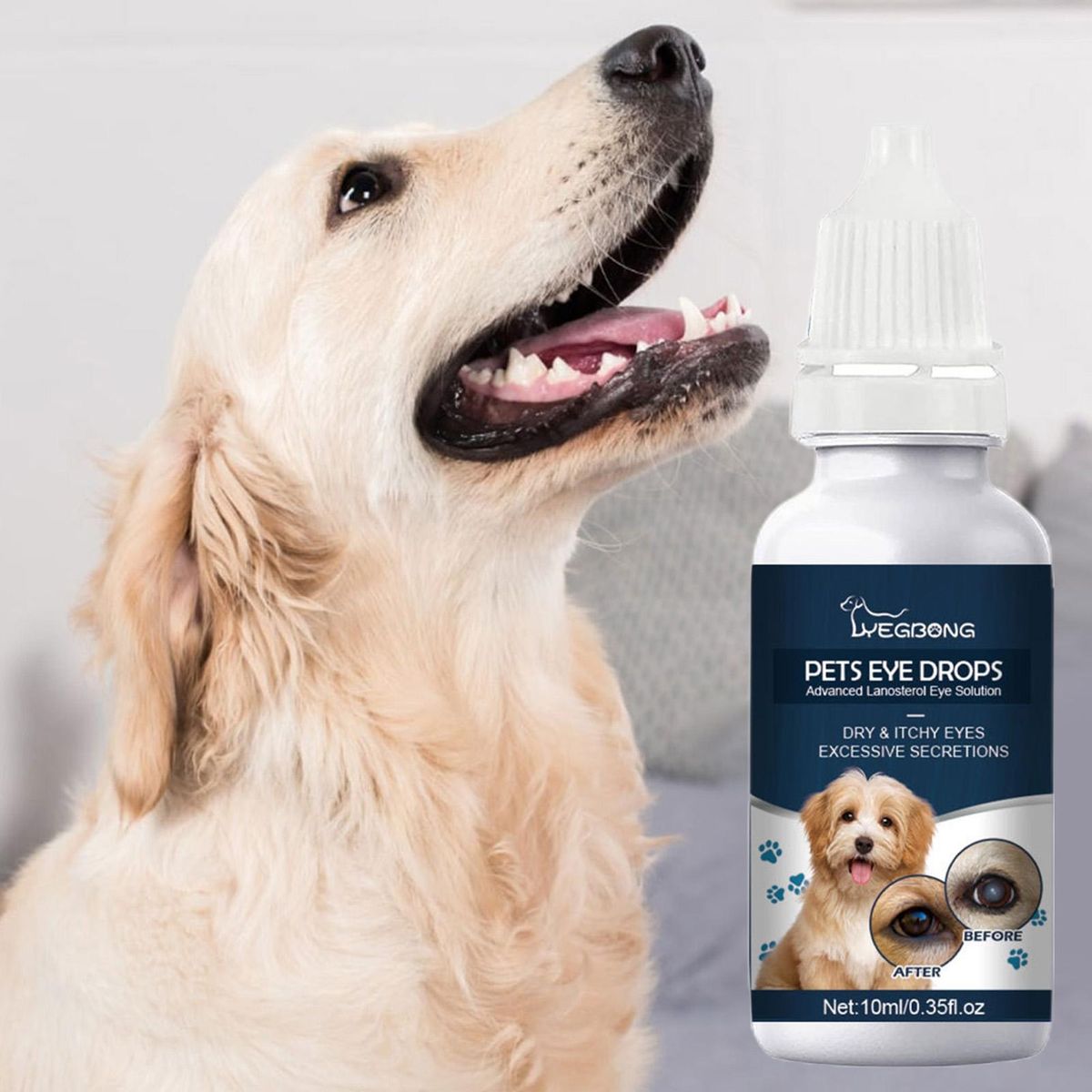 10ml Pet Eye Drops Dog Allergy Symptoms Eye Wash Drops