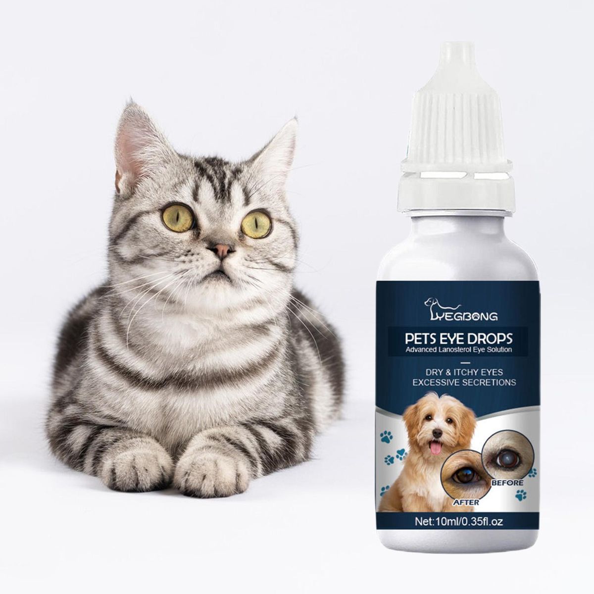 10ml Pet Eye Drops Dog Allergy Symptoms Eye Wash Drops