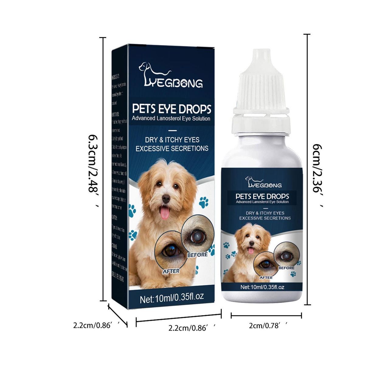 10ml Pet Eye Drops Dog Allergy Symptoms Eye Wash Drops