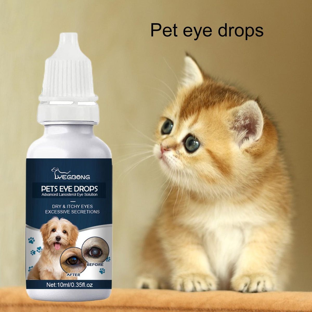 10ml Pet Eye Drops Dog Allergy Symptoms Eye Wash Drops