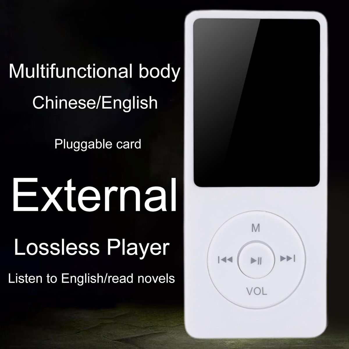 Mp4 Player with 16gb Memory Portable Mp4 Player with Built-in Speaker White