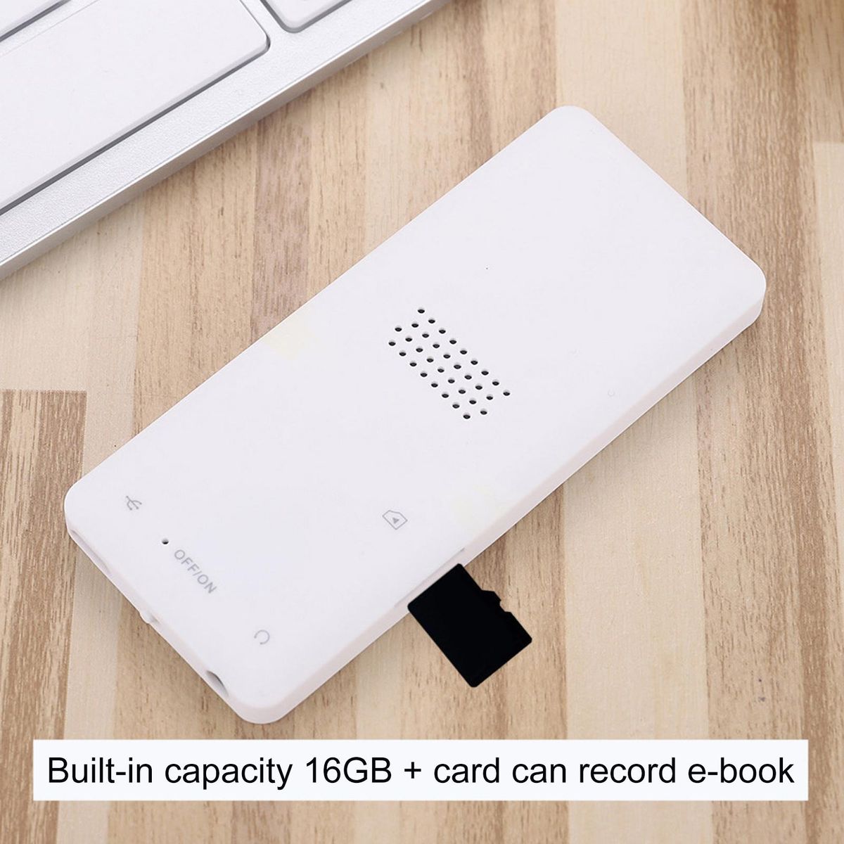 Mp4 Player with 16gb Memory Portable Mp4 Player with Built-in Speaker White