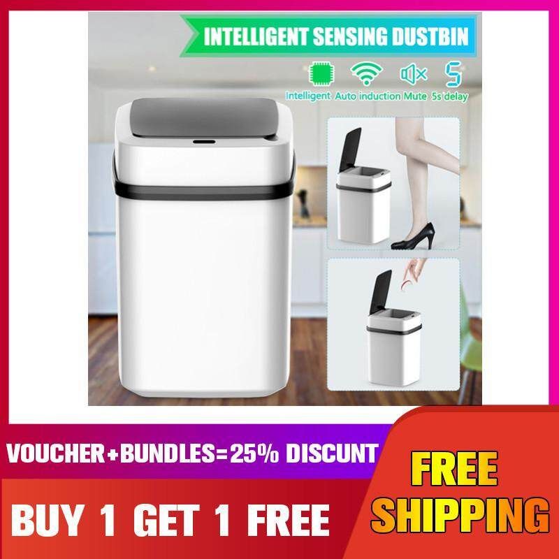 15L Motion Sensor Dustbin Rubbish Waste Bin Full Automatic Trash Can Touchless