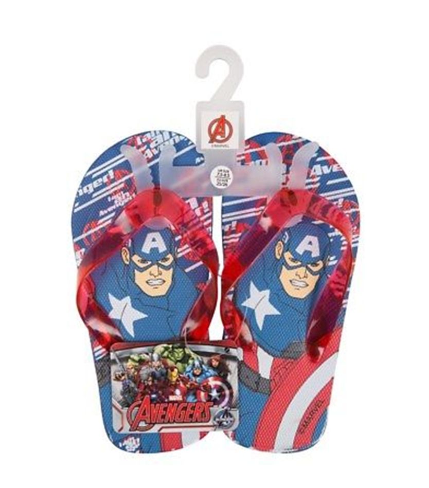 Kids Flip Flops Boys Captain America Marvel Disney Slippers Shoes