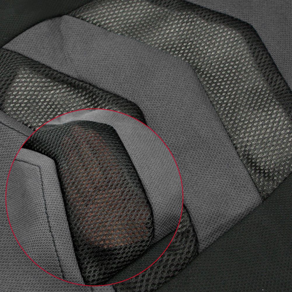 Universal Car Seat Cover Black Gray 2Front Seat Covers Fit