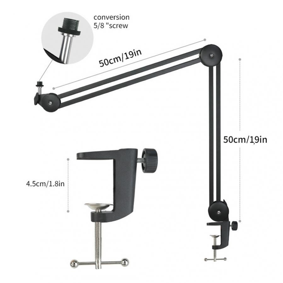 Microphone Boom Arm Stand Heavy Duty Cantilever Bracket